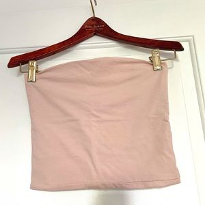 Brandy Melville blush pink cropped tube top